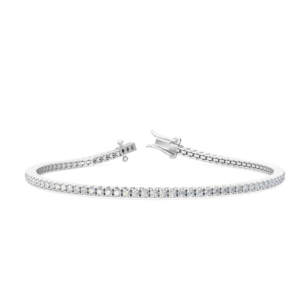 EMPIRE TENNIS BRACELET - Yellow & White Gold — White Gold / Yellow Gold, Diamond