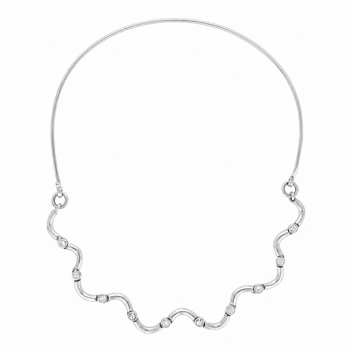 SAPERA NECKLACE - Yellow & White Gold — White Gold / Yellow Gold / Gold Plated / Sterling Silver, Diamond