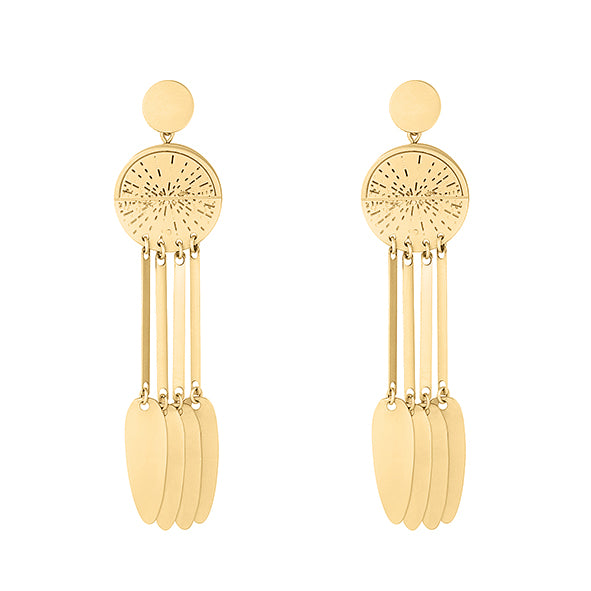 GOLD ASTRID EARRINGS — Sterling Silver / Stainless Steel