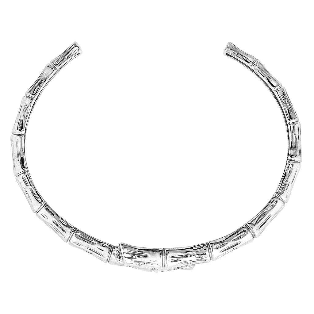BAMBU CUFF - Yellow & White Gold — White Gold / Yellow Gold, Diamond