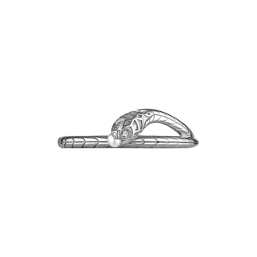 CLEOPATRA RING - Yellow & White Gold — White Gold / Yellow Gold, Diamond / Pearl