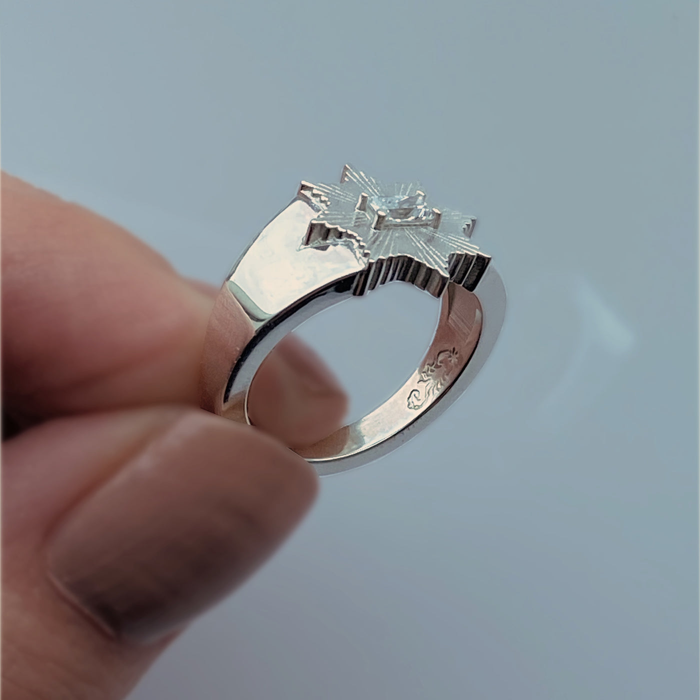 STARDUST RING — White Gold / Yellow Gold / Sterling Silver, Diamond / Sapphire