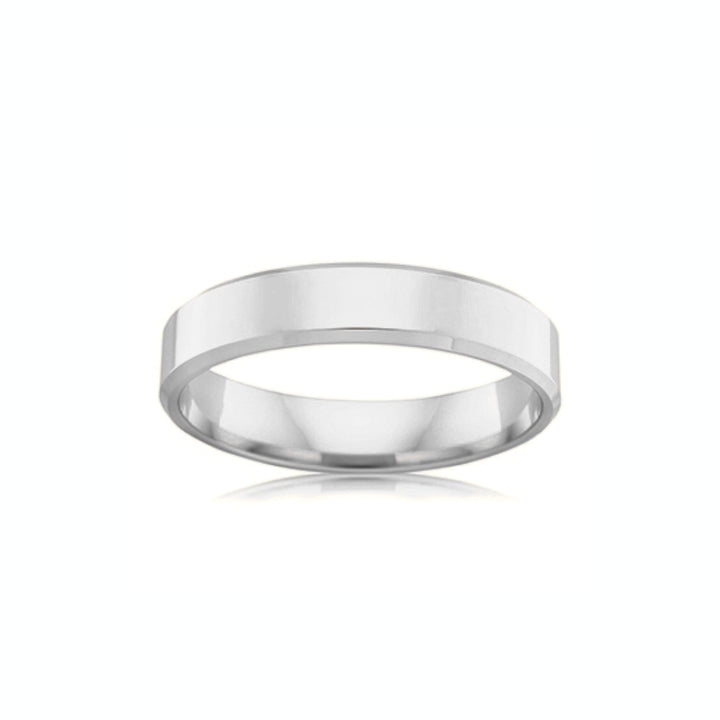SCOTT BEVEL WEDDER- WHITE GOLD — White Gold / Yellow Gold