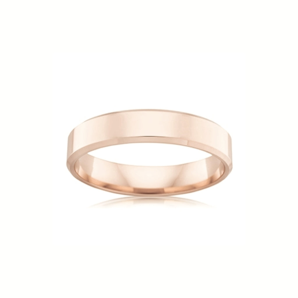 SCOTT BEVEL WEDDER- ROSE GOLD — Rose Gold