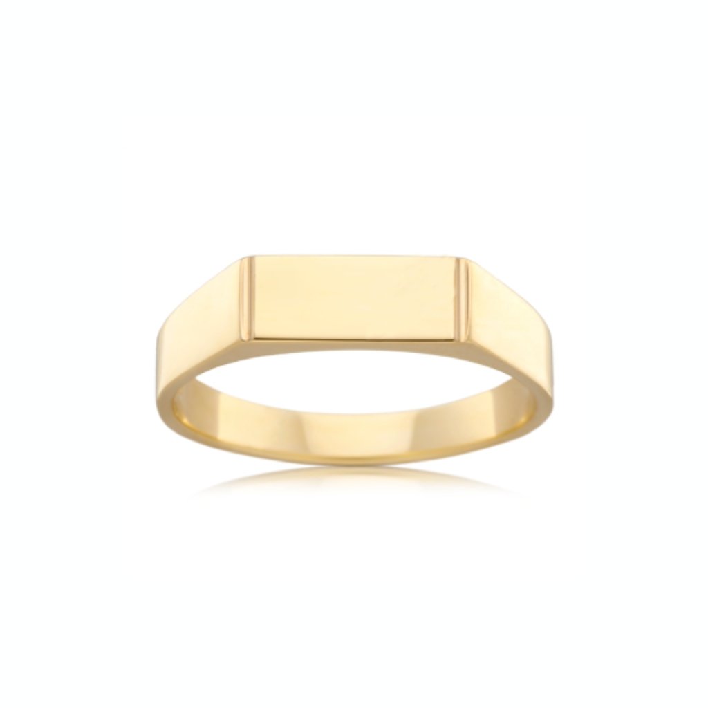 HEMINGWAY SIGNET RING -GOLD — Yellow Gold