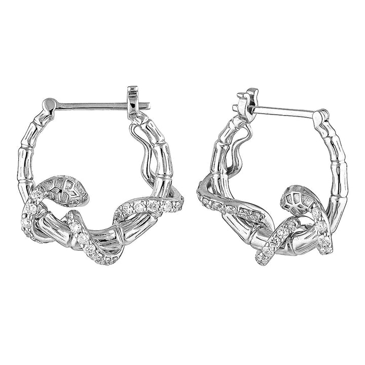 HYDRA HOOPS - Silver — Sterling Silver, Sapphire / Pearl