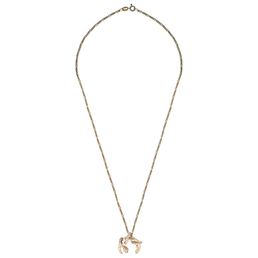HYDRA PENDANT - Yellow & White Gold — White Gold / Yellow Gold, Diamond / Pearl