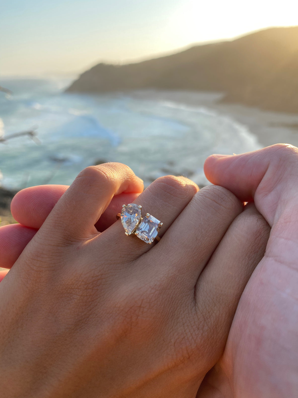 TOI ET MOI RING — Yellow Gold, Diamond / Sapphire / Zircon