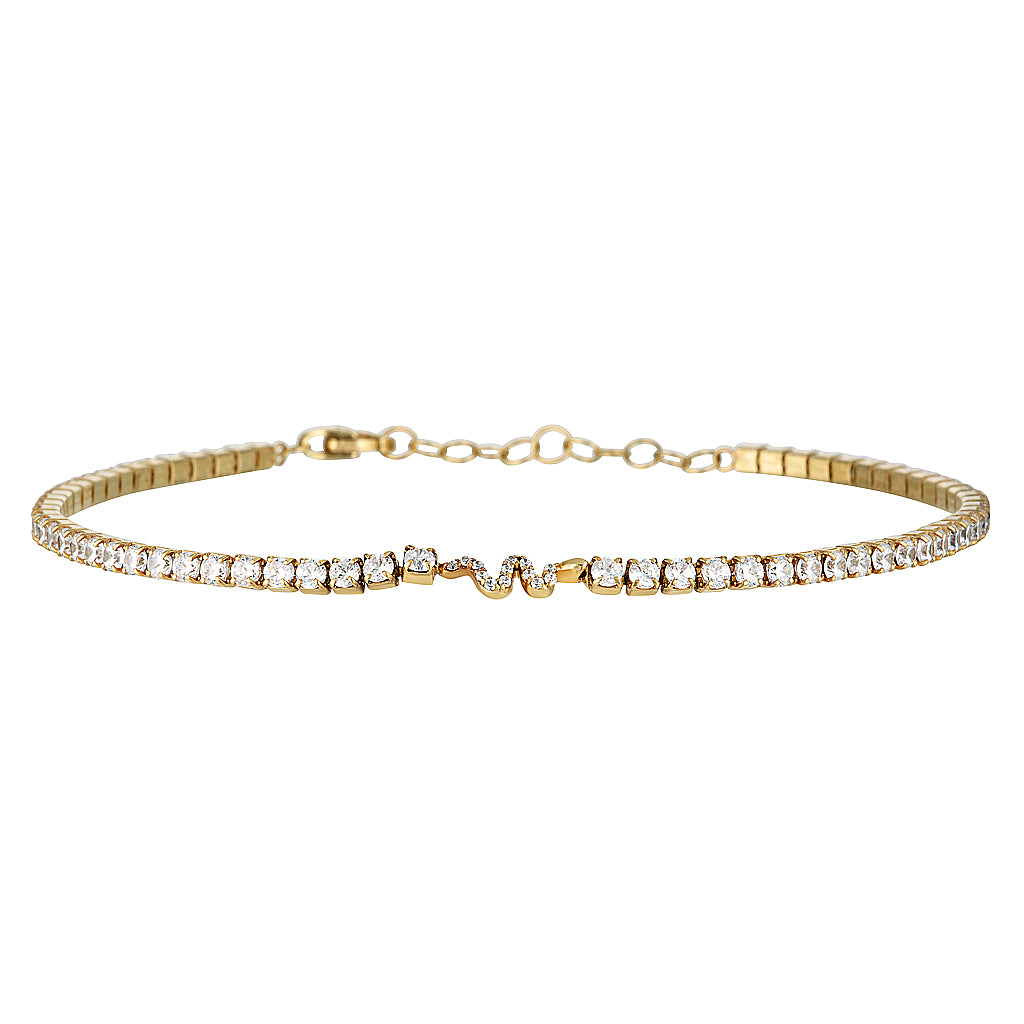 NALA BRACELET - Yellow & White Gold — White Gold / Yellow Gold, Diamond