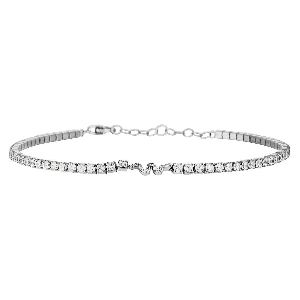 NALA BRACELET - Yellow & White Gold — White Gold / Yellow Gold, Diamond
