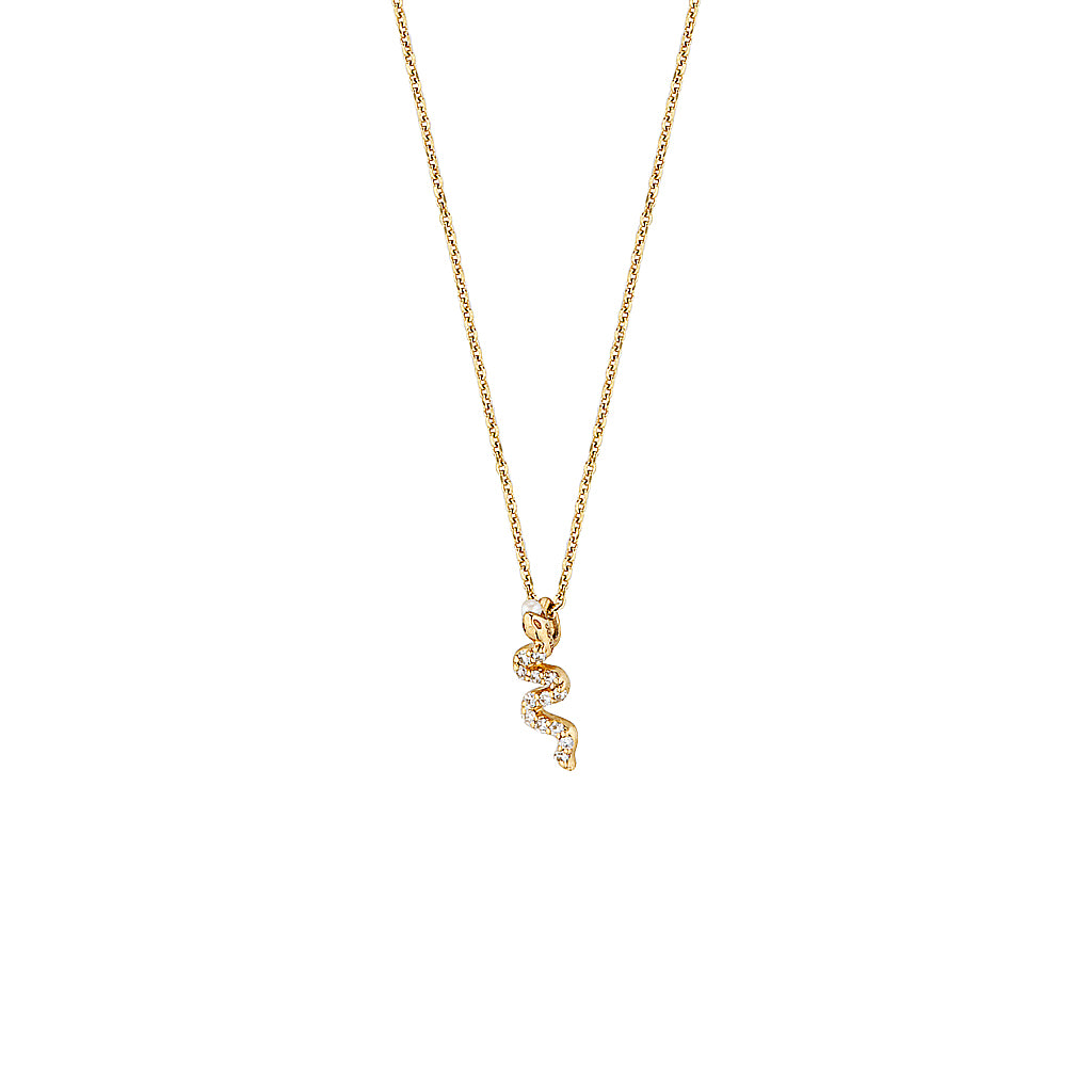 NALA PENDANT - Yellow & White Gold — White Gold / Yellow Gold, Diamond / Pearl