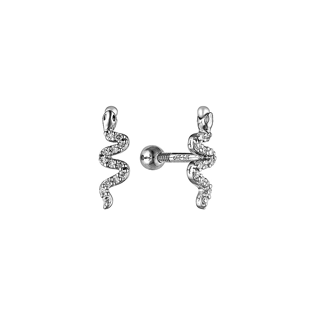 NALA STUDS - Yellow & White Gold — White Gold / Yellow Gold, Diamond / Pearl