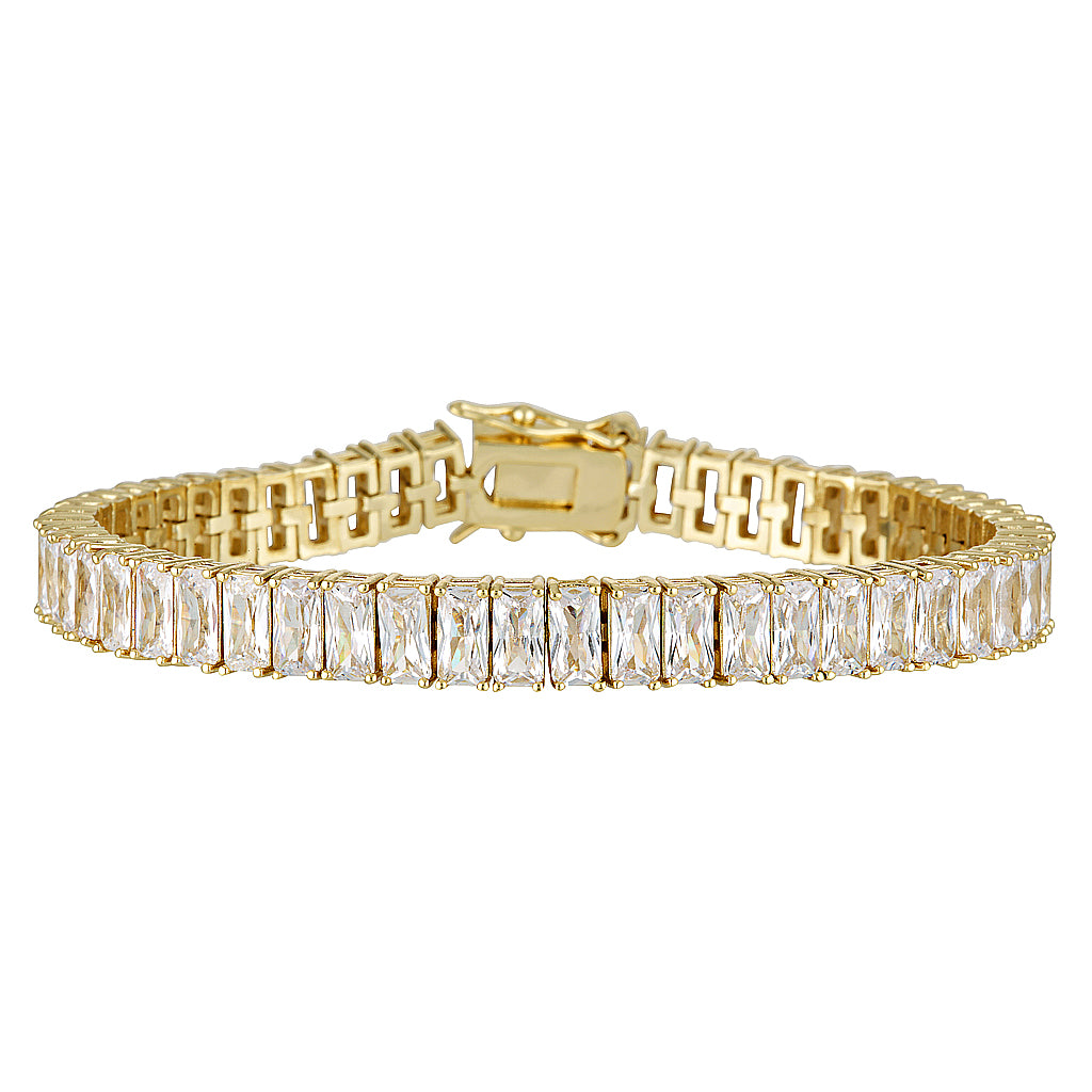 NANDINA BRACELET - Yellow & White Gold — White Gold / Yellow Gold, Diamond / Sapphire