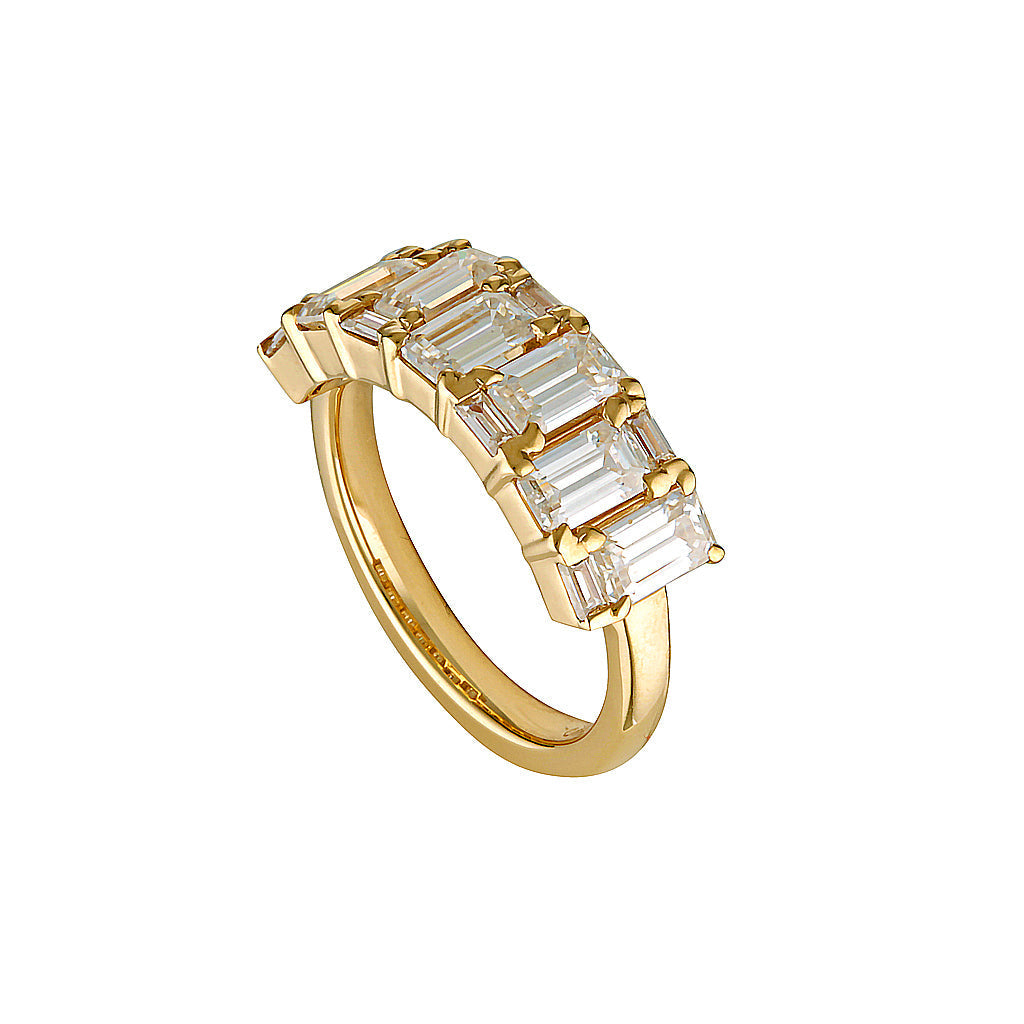NANDINA RING -18k Yellow & White Gold — White Gold / Yellow Gold, Diamond