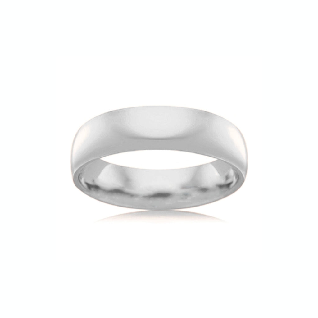 CELESTINE 6MM WEDDER - WHITE GOLD — White Gold