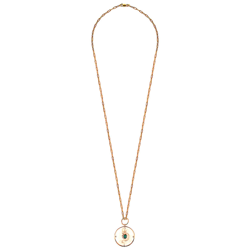 REPTILIA PENDANT  - LIMITED EDITION — Yellow Gold, Emerald