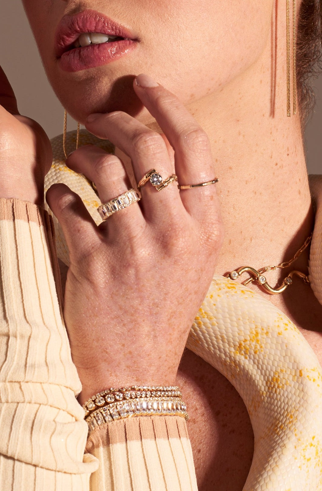 NALA BRACELET - Yellow & White Gold — White Gold / Yellow Gold, Diamond