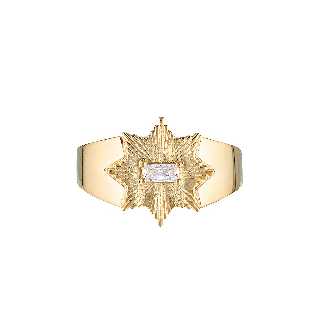 STARDUST RING - Yellow & White Gold — White Gold / Yellow Gold, Diamond