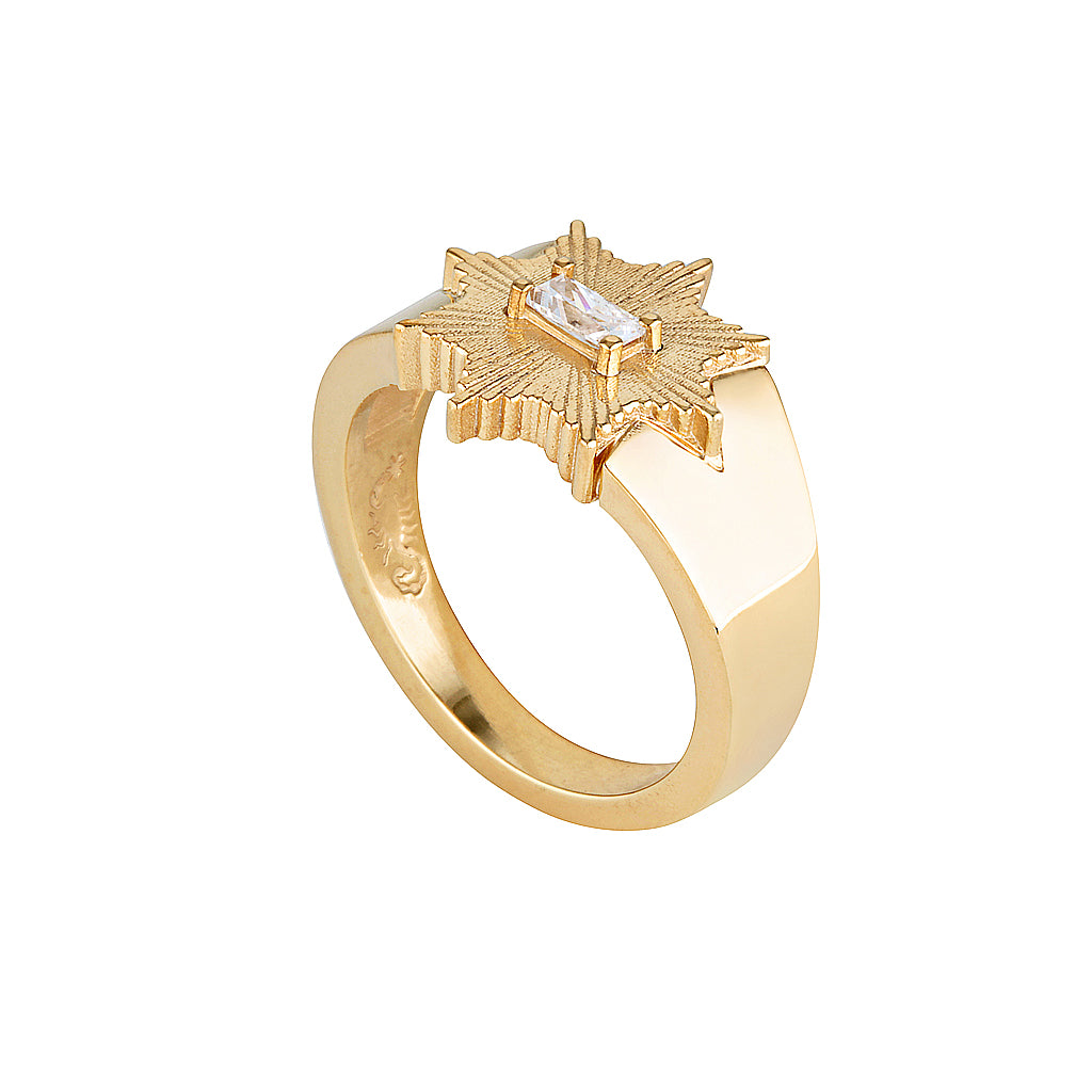 STARDUST RING — White Gold / Yellow Gold / Sterling Silver, Diamond / Sapphire
