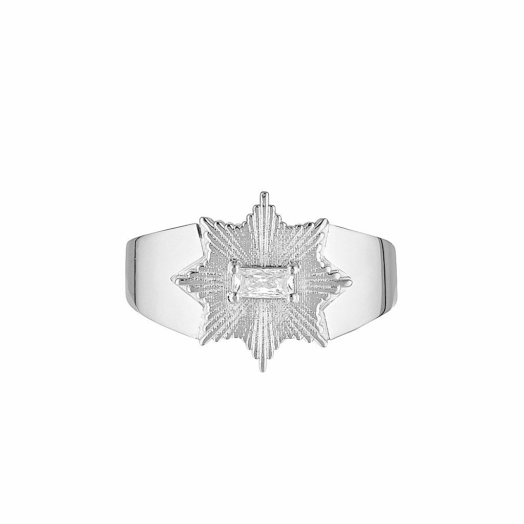 STARDUST RING — White Gold / Yellow Gold / Sterling Silver, Diamond / Sapphire