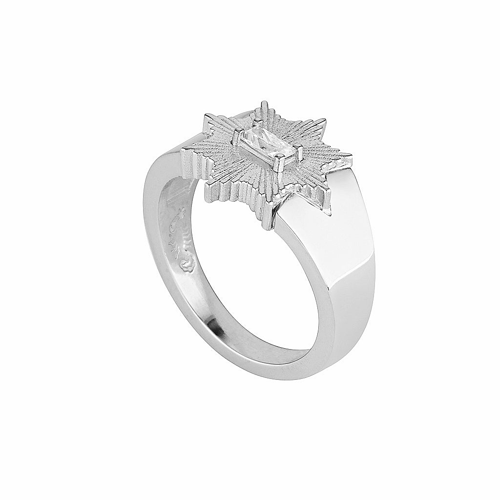 STARDUST RING — White Gold / Yellow Gold / Sterling Silver, Diamond / Sapphire
