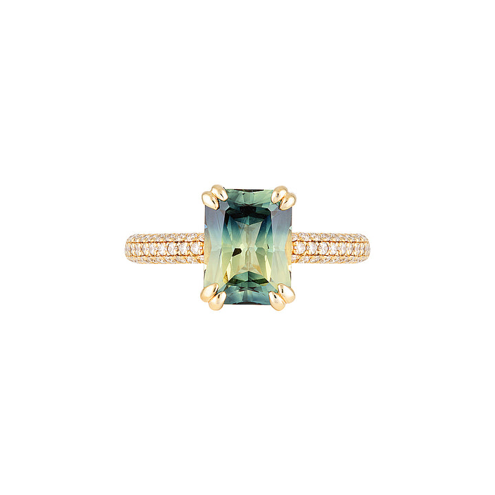 STELLA RING- 2.90ct — White Gold / Yellow Gold, Diamond / Sapphire