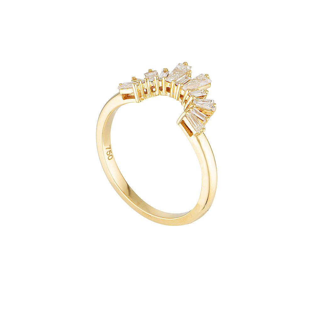 STELLA BAND — White Gold / Yellow Gold, Diamond
