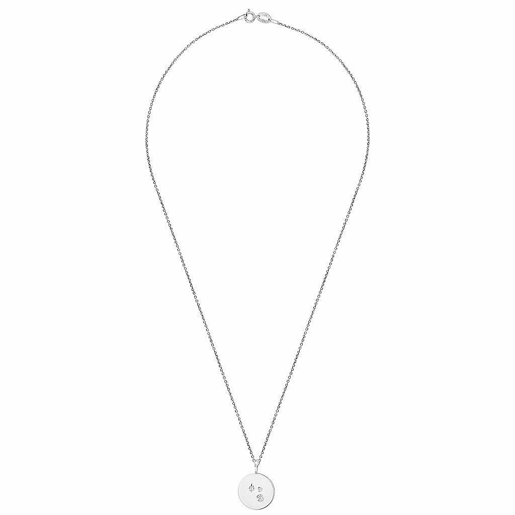 STEVIE PENDANT- Yellow & White Gold — Rose Gold / White Gold / Yellow Gold, Diamond