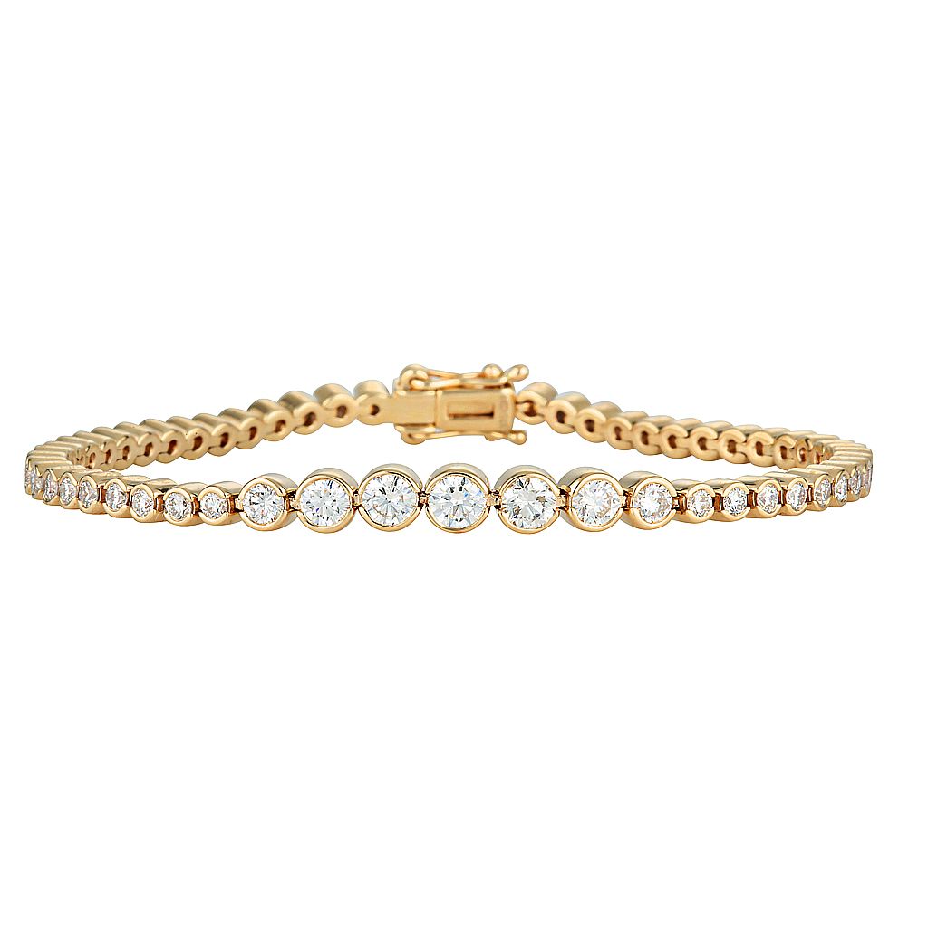 VIPER TENNIS BRACELET - Yellow & White Gold — White Gold / Yellow Gold, Diamond