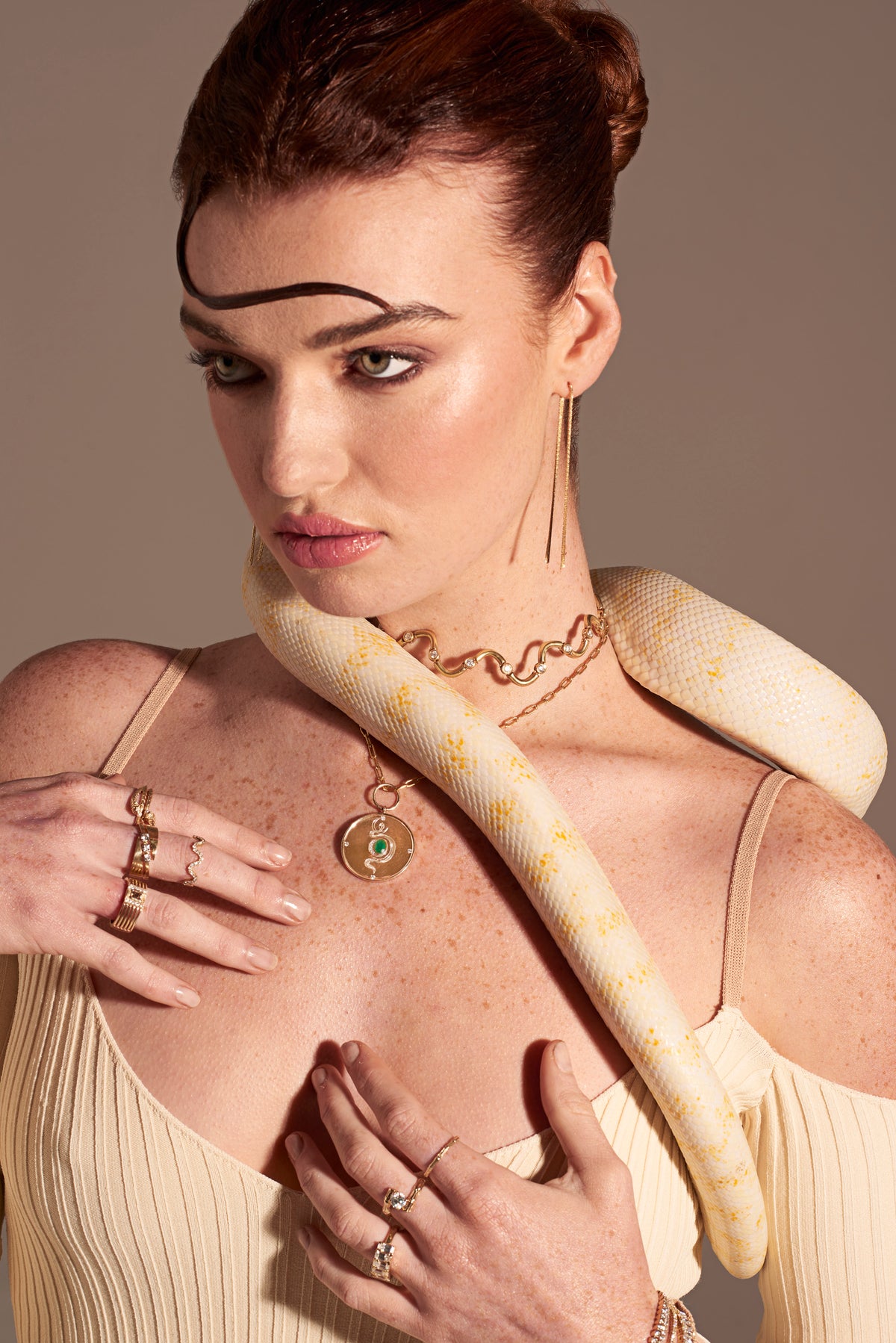 REPTILIA PENDANT  - LIMITED EDITION — Yellow Gold, Emerald