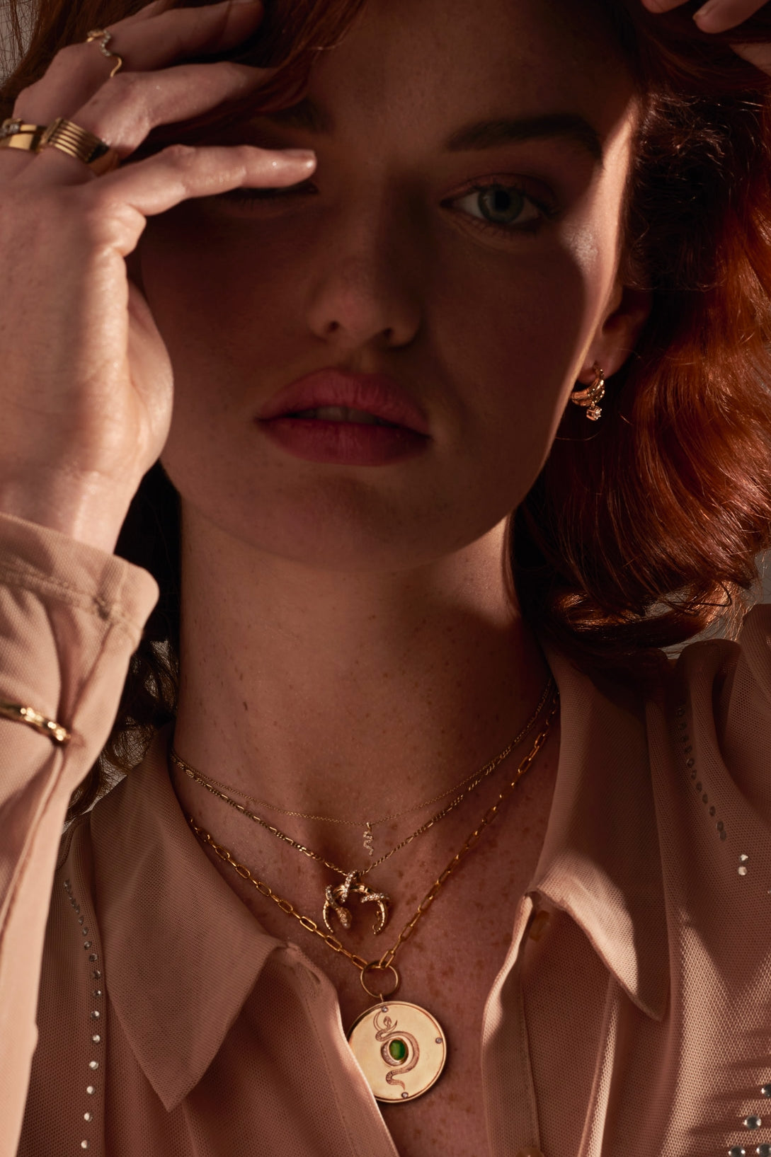 NALA PENDANT - Yellow & White Gold — White Gold / Yellow Gold, Diamond / Pearl