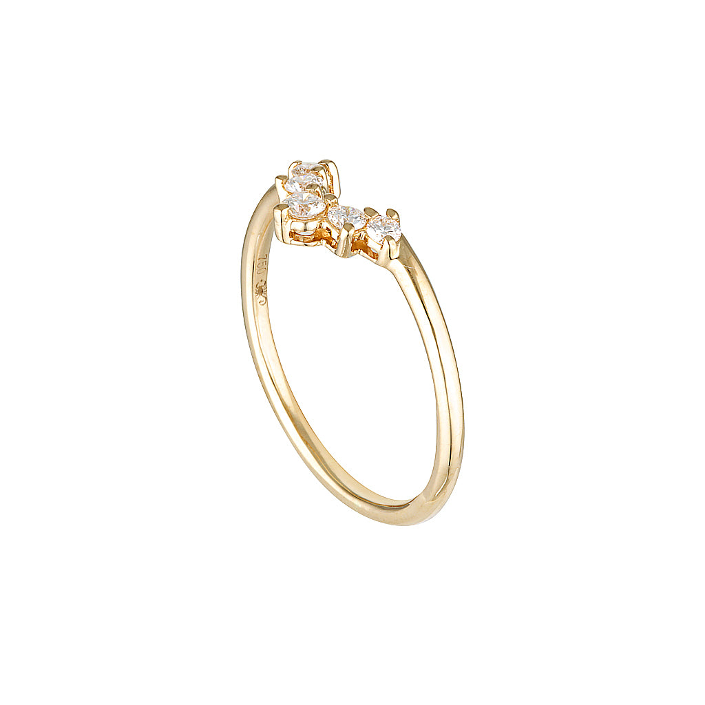 ESTRELLA BAND — White Gold / Yellow Gold, Diamond