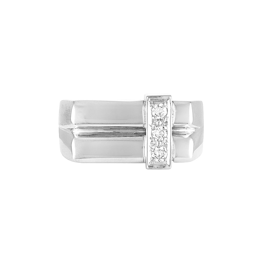 ANDY SIGNET RING (final payment) — Yellow Gold, Diamond / Sapphire