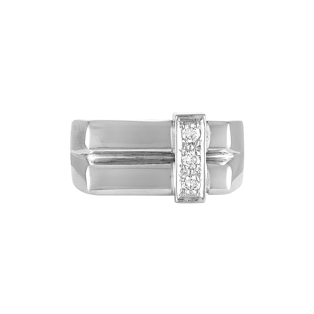 ANDY SIGNET RING (final payment) — Yellow Gold, Diamond / Sapphire