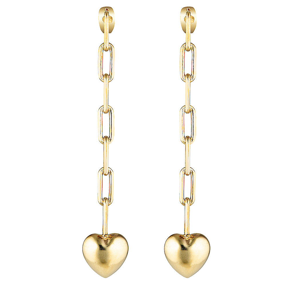 JAGGER DROP EARRINGS — White Gold / Yellow Gold / Gold Plated / Sterling Silver