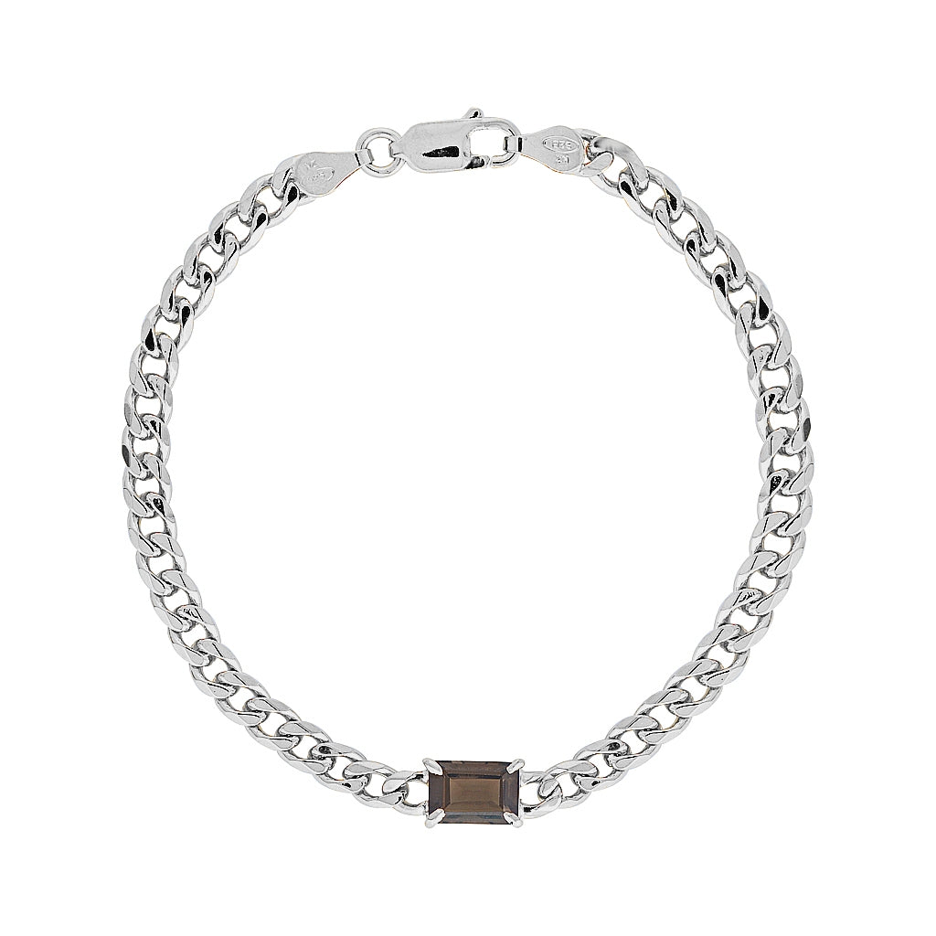 BIRKIN CHAIN BRACELET — Gold Plated / Sterling Silver, Quartz