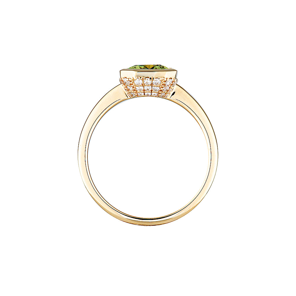 SAPPHIRE KATE RING — Rose Gold / Yellow Gold, Diamond / Sapphire