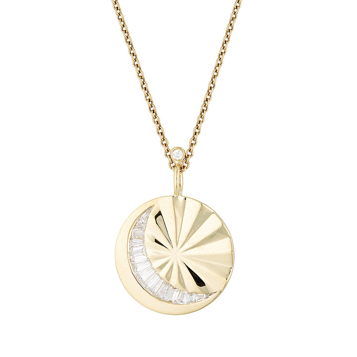 LUNAR PENDANT Limited Edition — White Gold / Yellow Gold / Sterling Silver, Diamond / Sapphire