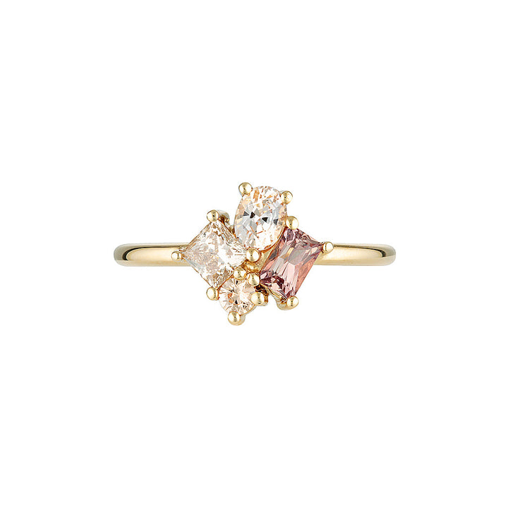 MIRII RING - Sunset Sapphires — Yellow Gold, Diamond / Sapphire