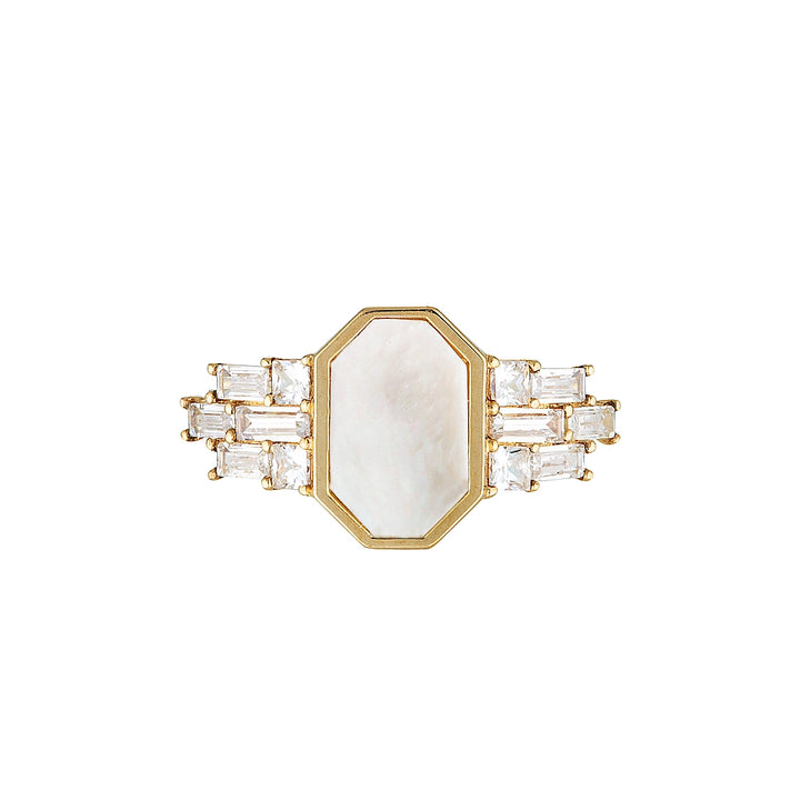 COTE CALLIOUX RING — White Gold / Yellow Gold, Diamond