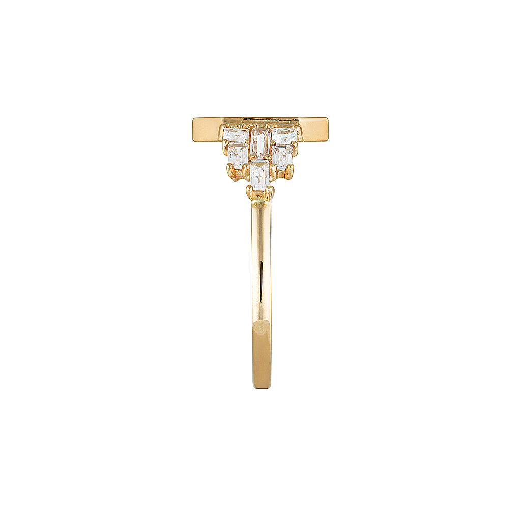 COTE CALLIOUX RING — White Gold / Yellow Gold, Diamond