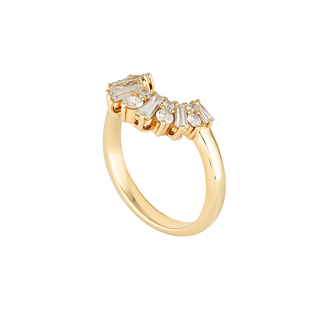 ETOILE BAND — White Gold / Yellow Gold, Diamond
