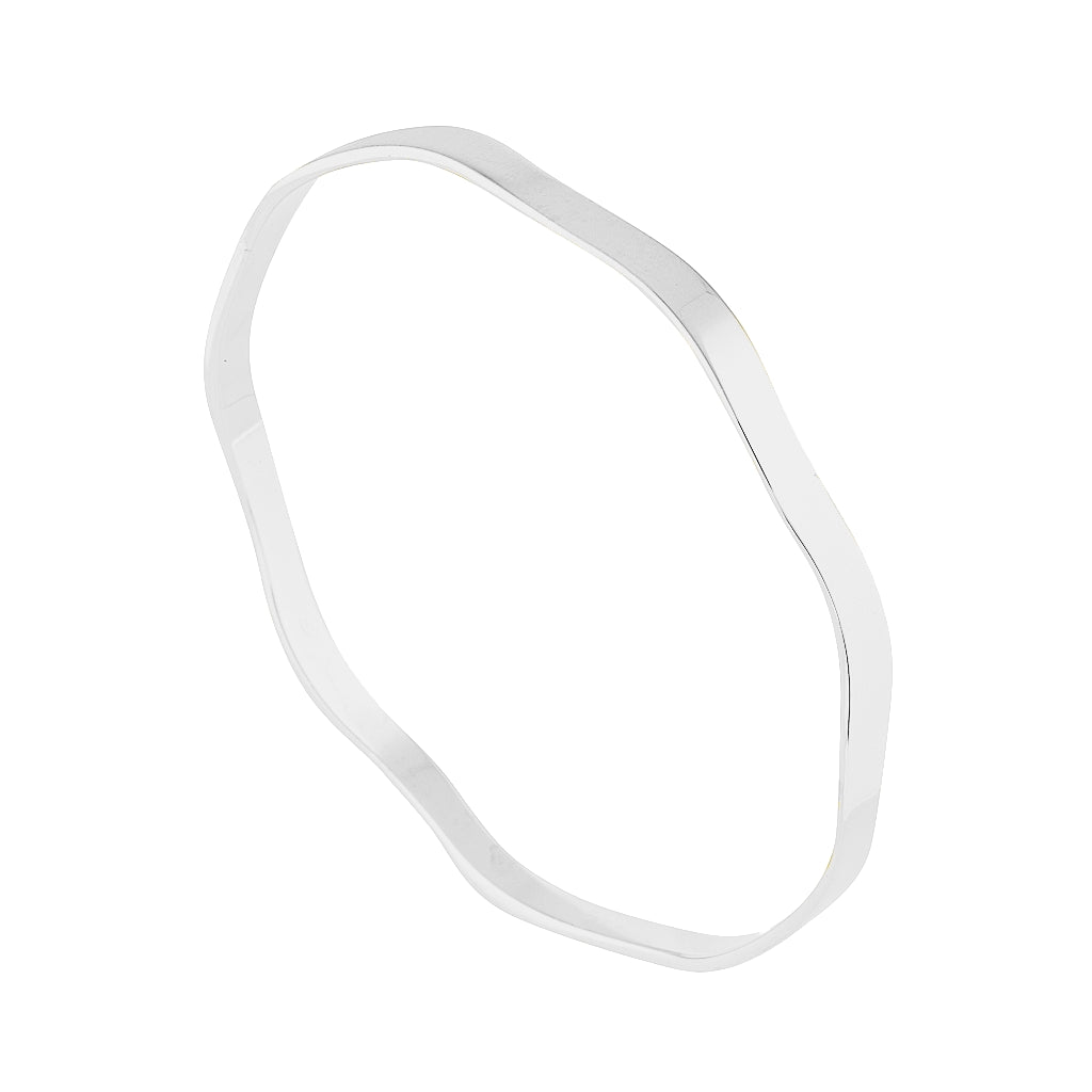 MELODY BANGLE — White Gold / Yellow Gold / Gold Plated / Sterling Silver, Diamond