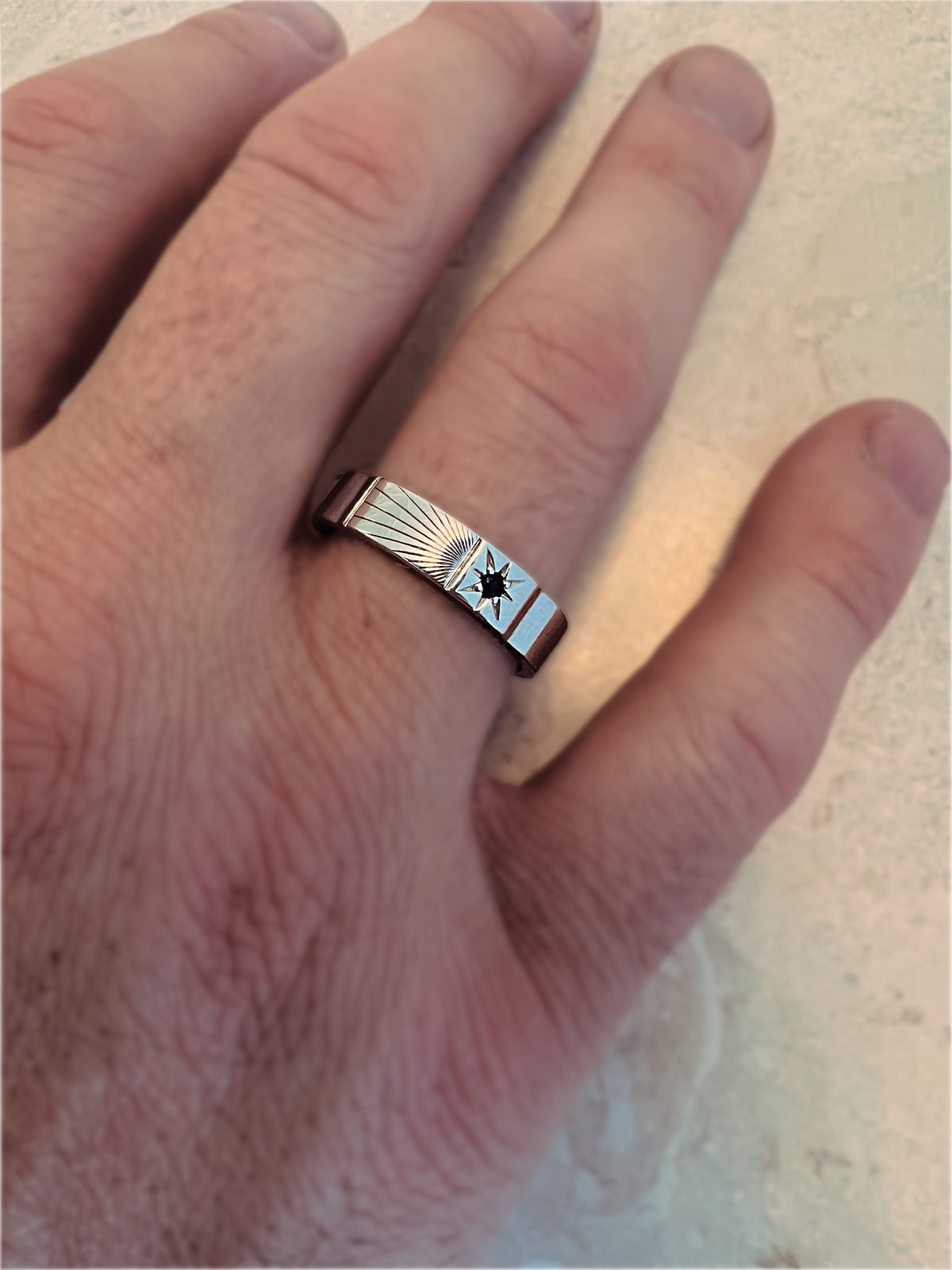 ZEPPELIN RING - Silver — Sterling Silver, Sapphire