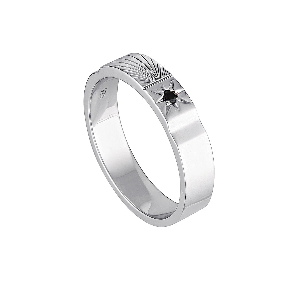 ZEPPELIN RING - Silver — Sterling Silver, Sapphire