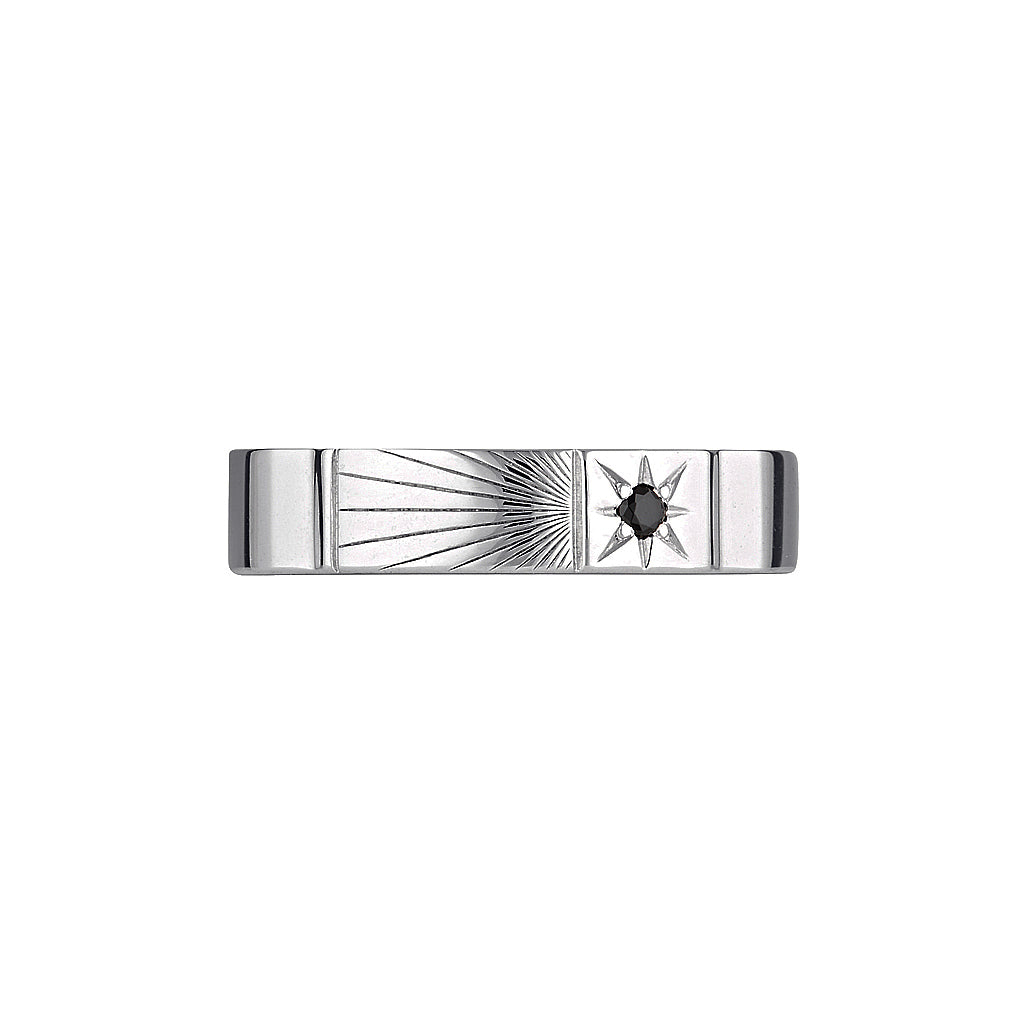 ZEPPELIN RING - Yellow & White Gold — White Gold / Yellow Gold, Opal