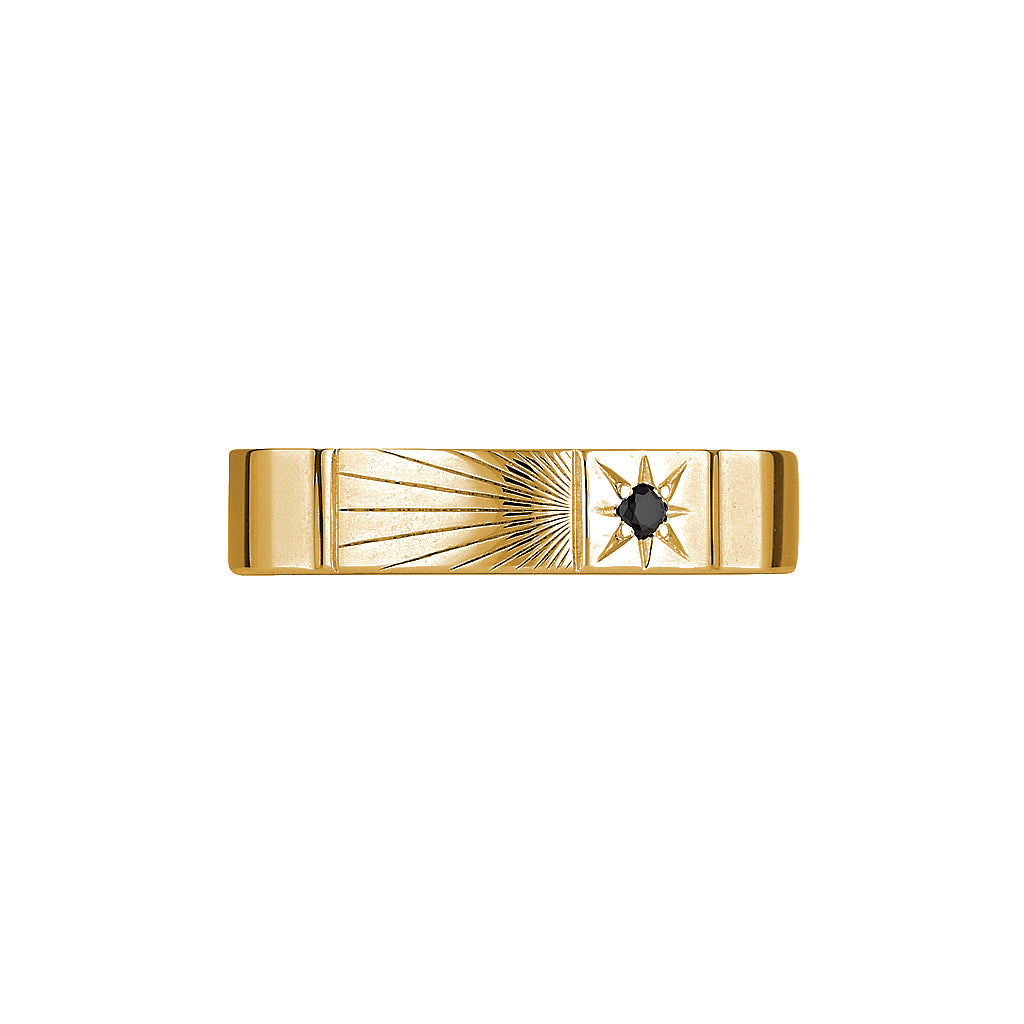 ZEPPELIN RING - Yellow & White Gold — White Gold / Yellow Gold, Opal