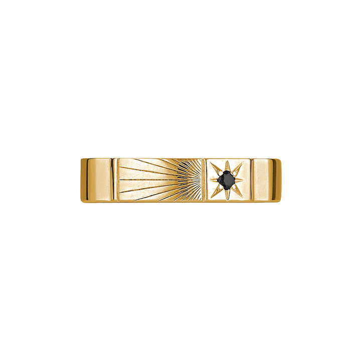 ZEPPELIN RING - Yellow & White Gold — White Gold / Yellow Gold, Opal