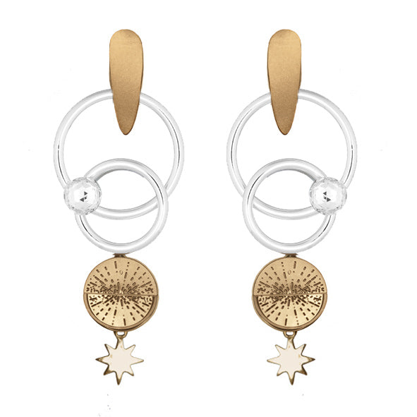 ASTRAL ORBIT STATEMENT EARRINGS — Sterling Silver