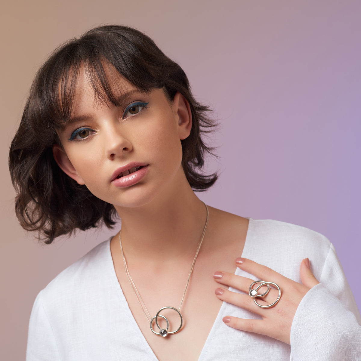 ASTRAL ORBIT NECKLACE — Sterling Silver